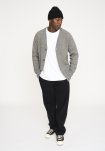 Strik cardigan 'kyle' | Uld | Grå melange -Resteröds