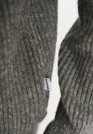 Strik cardigan 'kyle' | Uld | Grå melange -Resteröds