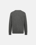 Strik cardigan 'kyle' | Uld | Grå melange -Resteröds