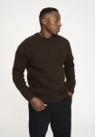 Strik pullover 'michael' | Uld | Brun -Resteröds