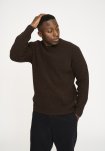 Strik pullover 'michael' | Uld | Brun -Resteröds