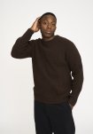 Strik pullover 'michael' | Uld | Brun -Resteröds