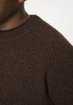 Strik pullover 'michael' | Uld | Brun -Resteröds