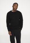 Strik pullover 'michael' | Uld | Sort -Resteröds