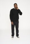 Strik pullover 'michael' | Uld | Sort -Resteröds