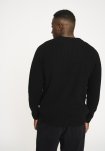Strik pullover 'michael' | Uld | Sort -Resteröds