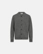 Strik cardigan 'dean' | Uld | Grå melange - Resteröds