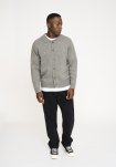 Strik cardigan 'dean' | Uld | Grå melange -Resteröds