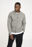 Strik cardigan 'dean' | Uld | Grå melange -Resteröds