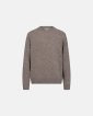 Strik pullover 'lean' | Uld | Sand - Resteröds
