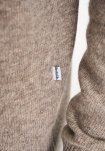 Strik pullover 'lean' | Uld | Sand -Resteröds