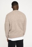 Strik pullover 'lean' | Uld | Sand -Resteröds