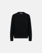 Strik pullover 'lean' | Uld | Sort - Resteröds