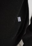 Strik pullover 'lean' | Uld | Sort -Resteröds