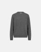 Strik pullover 'lean' | Uld | Grå melange - Resteröds