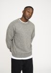 Strik pullover 'lean' | Uld | Grå melange -Resteröds