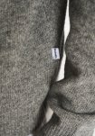 Strik pullover 'lean' | Uld | Grå melange -Resteröds