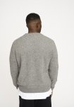 Strik pullover 'lean' | Uld | Grå melange -Resteröds