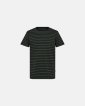 T-shirt "o-neck" | Bambusviskose | Grøn/sort - Resteröds