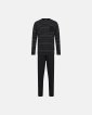 Pyjamas 'jersey' | 100% bomuld | Sort / Blå stribet - JBS