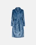 Lang badekåbe | 100% polyester | Blå -Decoy