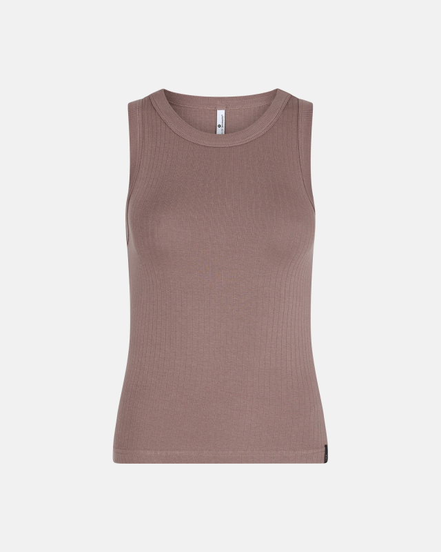 Tanktop "rib" | Bambusviskose | Brun