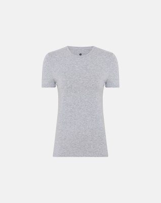 T-shirt o-neck, Bambusviskose, Grå