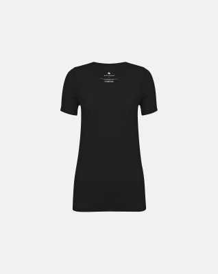 T-shirt, Recycled polyester, Sort