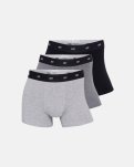 Trunks 3-pak, Bambusviskose, Sort/grå