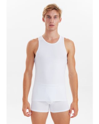 Tanktop 2-pak, Bambusviskose, Hvid