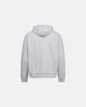 Sweatshirt m. hoodie og zip "rick" | 100% bomuld | Lys grå -Resteröds