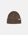 Beanie, 100% uld, Brun