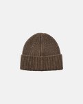 Beanie, 100% uld, Brun