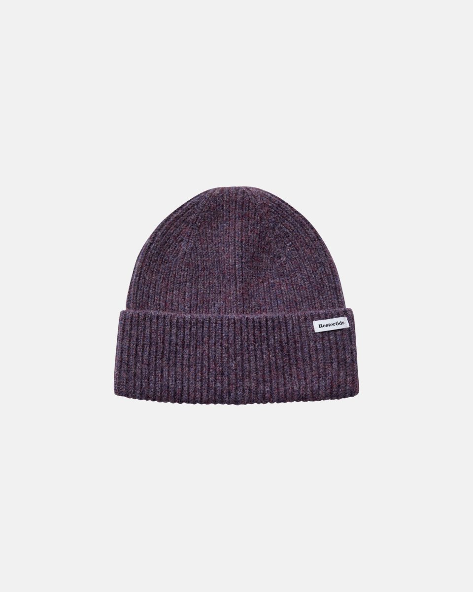Resteröds Beanie | 100% uld | Lilla - 1SIZE