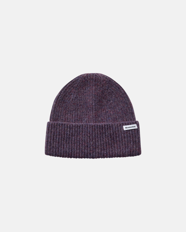 Beanie hue | 100% uld | Lilla