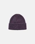 Beanie, 100% uld, Lilla