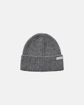 Beanie, 100% uld, Lys grå