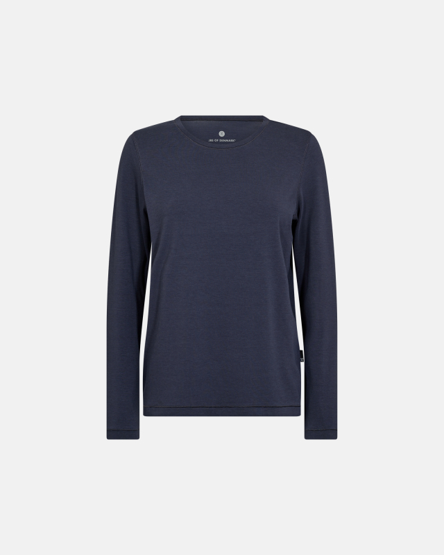 Langærmet t-shirt | Økologisk bambus | Lavendel