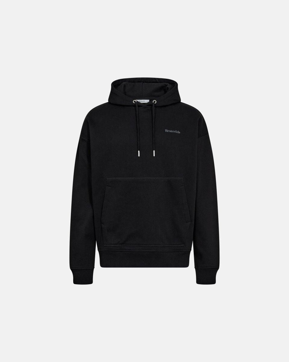 Resteröds Jay hoodie | 100% Bomuld | Sort - S