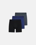 Gunnar tights 3-pak, Økologisk bomuld, Sort/grå/blå