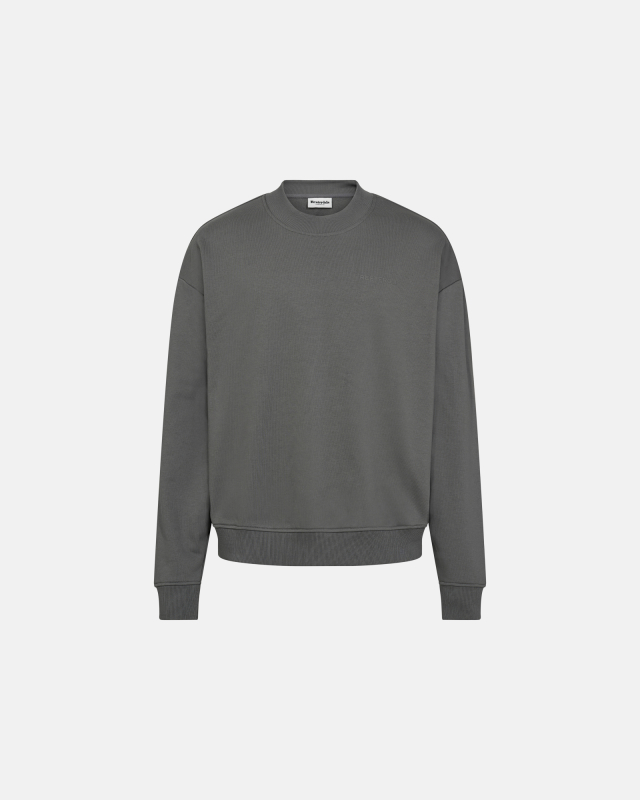 Sweatshirt m. crew neck "drake" | 100% bomuld | Grå
