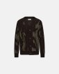 Cardigan "jack" | Uld | Brun/grøn - Resteröds