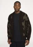 Cardigan "jack" | Uld | Brun/grøn -Resteröds