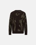Cardigan "jack" | Uld | Brun/grøn -Resteröds