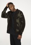 Cardigan "jack" | Uld | Brun/grøn -Resteröds