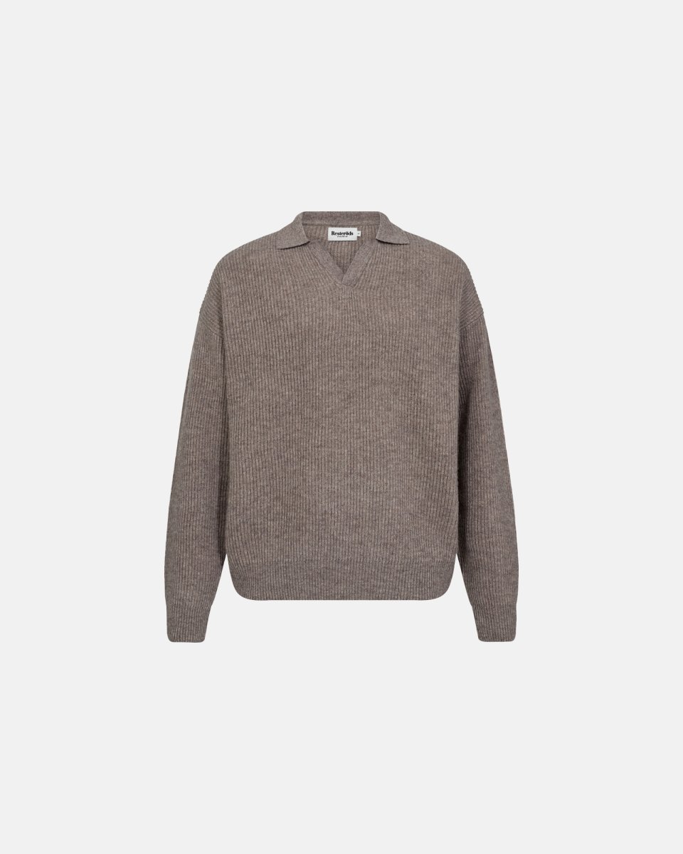 Resteröds Kane polo | Uld | Sand - S