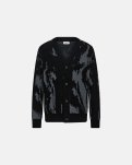Jack cardigan, Uld, Sort/grå