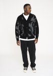 Cardigan "jack" | Uld | Sort/grå -Resteröds