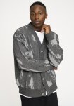 Cardigan "jack" | Uld | Grå/hvid -Resteröds
