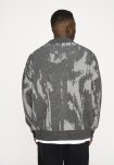 Jack cardigan, Uld, Grå/hvid